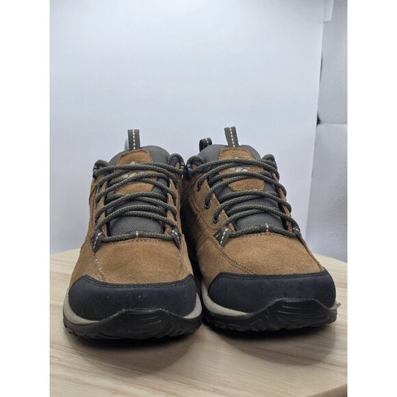 Columbia Women's Mount Carmel Low Waterproof Hiking Shoes, Brown Suede Size 9 - Picture 2 of 9